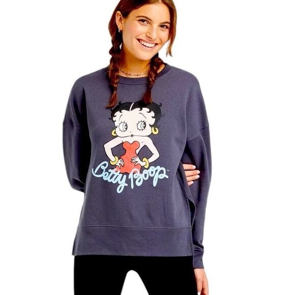 Betty Boop Black Sweatshirt size extra small - Picture 1 of 6